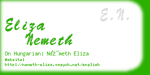 eliza nemeth business card